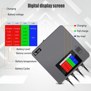 เครื่องชาร์จจอแสดงผลดิจิตอลอัจฉริยะ 4 พอร์ต 8.5V 2A ตัวจัดการแบตเตอรี่โดรนสำหรับแบตเตอรี่มินิ 3 โปร/รีโมทคอนโทรล/โทรศัพท์มือถือ DJMN - Product Image 4