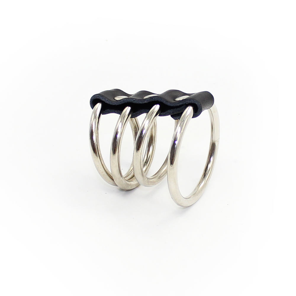 Leather 4 Rings