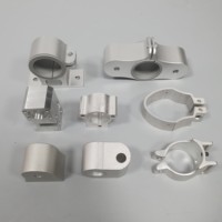 Asiento de Conexión Hueco de Aluminio Anodizado para Mecanizado CNC, Herraje Giratorio Mecánico Industrial