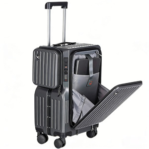 Maleta de negocios de 20 pulgadas con apertura lateral, compartimento para portátil, acceso rápido, candado TSA y ruedas giratorias para hombre, gran éxito de ventas. - Product Image 2