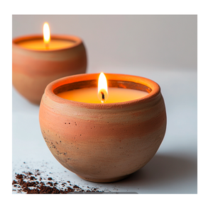 Handcrafted Terracotta Candle <b>Holder</b> Rustic Natural Clay <b>Tealight</b> And Votive <b>Holder</b> Perfect For Indoor Outdoor Home Decor - Product Image 5