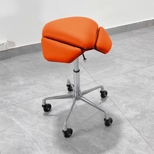 Silla de Masaje con Ruedas Ajustable, Taburete para Salón de Belleza, Silla para Sentarse, Altura Ajustable - Product Image 4