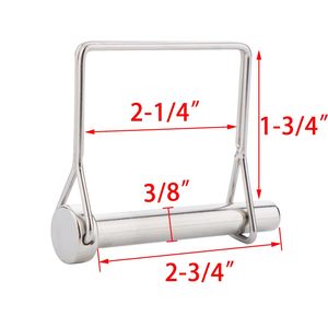 Pacco 2 316 perno di accoppiamento di sicurezza quadrato SS 3/8 resistente pieno marino \ "X 2-3/4 \" (9.5mm X 70mm) perno in acciaio inossidabile pieno 316"