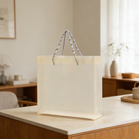 Vente directe de sacs en PP recyclables, sacs en plastique biodégradables, sacs de courses écologiques avec poignée pour supermarché