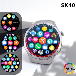 Sk40 Smart Watch 1.53Inch Scherm Waterdicht Hartslag Bloed Zuurstof Bt Call Draadloos Opladen Smartwatch Met 3 Bandjes - Product Image 2