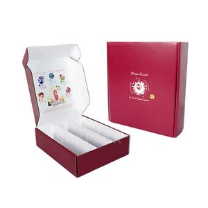 Подарочная коробка для 3 бутылок красного вина из гофрированного картона, складная, для доставки и упаковки - Product Image 1