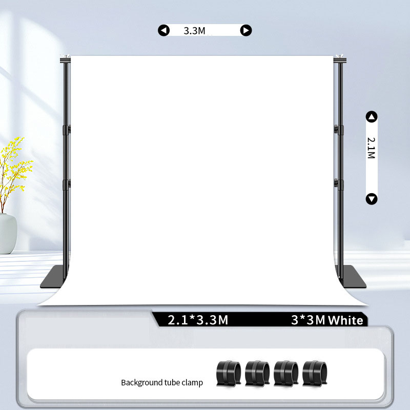 Fond blanc 2,1 x 3,3 m + 3 x 3 m