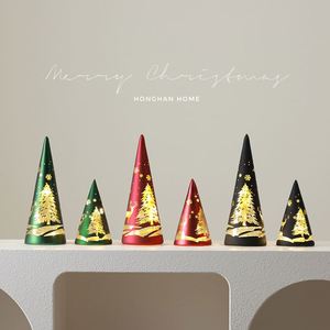 Mini Portavelas de Cristal, Adornos Navideños, Decoración de Mesa para Bodas, Fiestas, Navidad, Año Nuevo, Regalos Creativos - Product Image 3