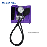 HUAAN Tensiomètre Classique Manuel Médical à Bras, Appareil de Pression Artérielle Anéroïde avec Stéthoscope