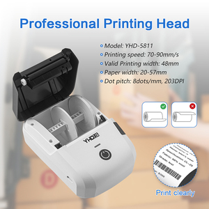 2 trong 1 kép nhận & nhãn POS vé Sticker máy in USB <span class=keywords><strong>bluetooth</strong></span> không dây 58 Mét xách tay mini Máy in nhiệt - Product Image 2