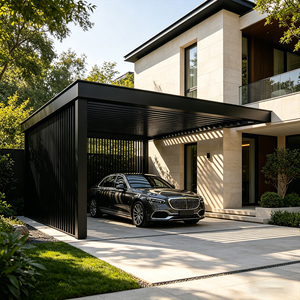 Pérgola de Aluminio para Jardín, Gazebo con Techo de Láminas Ajustables, Impermeable, Toldo Exterior, Pabellón con Techo de Láminas Ajustables para Verano - Product Image 4
