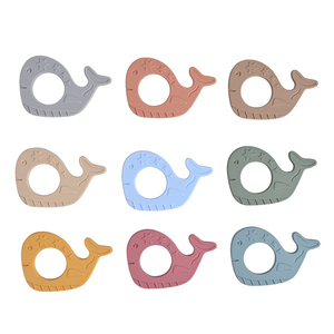 Giocattolo Sensoriale per Neonati a Forma di Balena, Certificato CE CPC, Anello da Dentizione in Silicone Morbido per Bambini, Giocattoli Educativi - Product Image 1