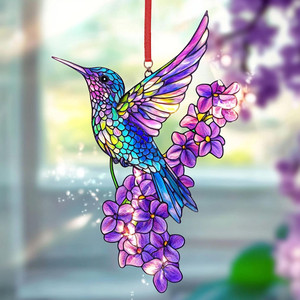 Decoración para el Hogar, Arte Acrílico, Pájaro Azul de Cristal, Adornos Coloridos, Obras de Arte Brillantes y Encantadoras, Kit de Arte, Decoración para el Hogar - Product Image 2