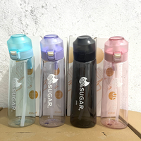 Bouteille d'eau Tritan personnalisée avec des capsules de saveur, boisson aromatisée, boisson secouée, boisson en plastique avec air
