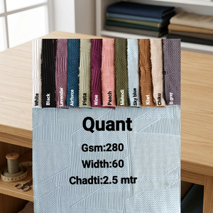 VoxelFlex 280 GSM Architektonischer Chevron 3D Jacquard 4-Wege-Stretch Jacken- & Trainingsanzug-Strickstoff (152 cm Breite) - Product Image 2