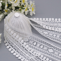 Bordure de coupe en dentelle personnalisée DIY dentelle chimique soluble dans l'eau pour vêtements