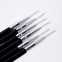 Pinceau à sourcils professionnel double embout ultra-fin et pinceau à cils super fin pour sourcils