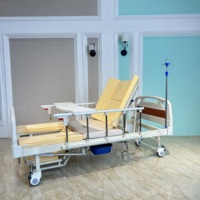 Lit d'hôpital pliable portable avec toilette mobile pour patients et lit de soins pour personnes âgées pour équipement de réadaptation