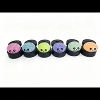 Nouveaux jouets anti-stress en TPR pour Halloween, texture gelée avec garnitures de paillettes dorées, vente en gros transfrontalière
