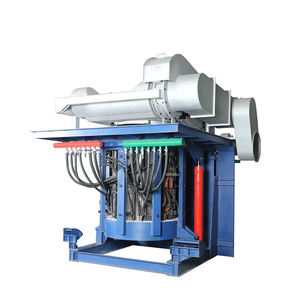 Four à induction pour la fusion de l'aluminium 500KG 1000KG, machine de coulée de lingots de métaux, composants PLC, 380V, Chine, 1 an de garantie - Product Image 1