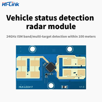 Modul Radar Hi-Link HLK-LD2417 24GHz Sensor Deteksi Kendaraan untuk Pemantauan Lalu Lintas Jalan, Deteksi Jarak, Kecepatan, dan Jalur