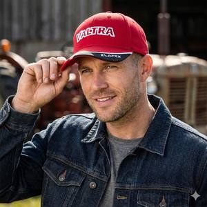 Gorra de Béisbol Estilo Dad Hat, Roja, de Algodón, de 6 Paneles, Sin Estructura, Informal, Hip Hop, Streetwear - Product Image 2