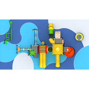 Grande aire de jeux extérieure avec toboggan en acier Manèges de <span class=keywords><strong>parc</strong></span> d'attractions pour les enfants pour les espaces publics de l'école de jardin - Product Image 3