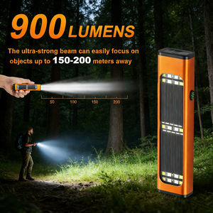 Linterna Plana Solar Recargable Alecter Solar de 100 Lúmenes, LED Multifuncional Táctica EDC, 7 Modos, Resistente al Agua IP65 - Product Image 2