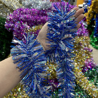 Guirlande de paillettes laser vertes et rouges, guirlande de paillettes métalliques pour Noël, décoration de Noël pour arbre, maison et fête