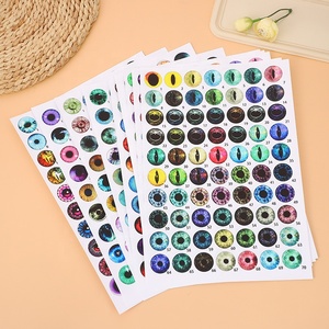 Foretrend 8mm-30mm <span class=keywords><strong>Yeux</strong></span> en résine cabochon multicolores pour jig de pêche en mer, accessoire DIY pour modè<span class=keywords><strong>les</strong></span> et jouets souples - Product Image 3