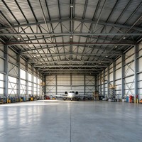 Hangar de Acero para Aviones, Económico, Suministro Directo de Fábrica, para Aeródromos Privados y Mantenimiento de Aeronaves Pequeñas