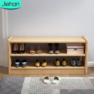 Armoire de rangement de chaussures pour chambre à coucher avec coussin armoire à chaussures en bois de coin moderne personnalisée rangement pour l'entrée - Product Image 1