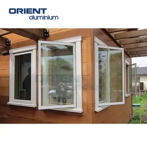 Cadre de fenêtre d'isolation thermique en aluminium enduit de poudre d'inclinaison et de rotation de sécurité de haute qualité Offre Spéciale
