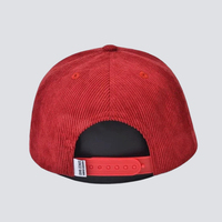 Gorra de béisbol de pana con logo personalizado, visera plana, corona suave, bordado de cuerda, transpirable, impermeable, con puntos de frutas, unisex, para uso casual al aire libre