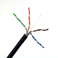 Câble Cat6 Aico pour câblage extérieur, échantillons gratuits, extérieur, 1000 Mbps, 1G, UTP, étanche, résistant aux UV, PVC+PE, double gaine