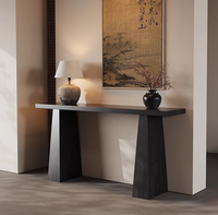 Table console moderne européenne en travertin et acier inoxydable pour appartement, salle à manger, salon – Luxe, écologique, facile à assembler