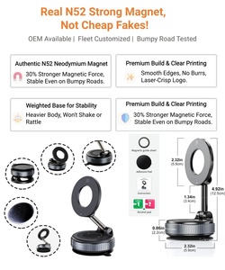 Soporte Magnético para Teléfono de Coche con Succión al Vacío, Rotación de 360 Grados, Universal para Taxi, Flota y Conducción Diaria - Product Image 2
