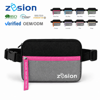 Sac banane personnalisé pour salon professionnel, sac de taille promotionnel recyclé, sac de festival, sac ceinture, cadeau d'entreprise, vente en gros OEM