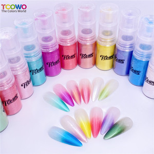 진주 안료 메탈릭 러스터 네일 섀도우 병 스프레이 옹 브르 네일 미스트 점진적 효과 옹 브르 네일 글리터 파우더 스프레이 - Product Image 1