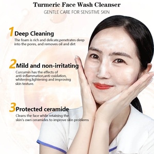 <span class=keywords><strong>Detergente</strong></span> <span class=keywords><strong>Viso</strong></span> Personalizzato con Logo, Vegano, Biologico, alla Curcuma, per Pulizia Profonda dei Pori, Controllo dell'Olio, Anti-Acne, Rassodante e Idratante, 120ml - Product Image 3