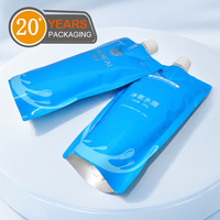 Pochette souple réutilisable en plastique résistant à l'eau, imprimée sur mesure, pour emballage de liquides et cosmétiques