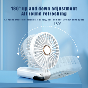 Ventilateur portable 3-en-1 avec 5 vitesses de vent, affichage numérique LED, fonctionnement ultra-silencieux, utilisation portable en voiture et en extérieur - Product Image 2