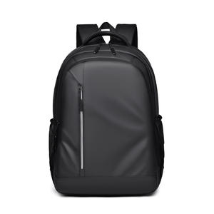 Men's Stylish Reflective Strip Design Large Capacity Casual <b>Backpack</b> Lightweight Business Laptop Bag TPU Accessory - Product Image 5
