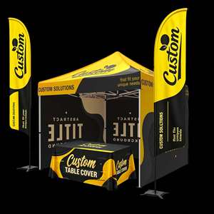 Carpa Plegable Personalizada con Logotipo 10x10, Resistente, de Aluminio Hexagonal de 50 mm, Resistente al Viento, Protección UV50+, para Ferias Comerciales y Publicidad - Product Image 1