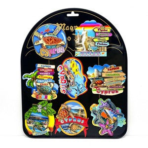 Imanes de Madera MDF con Impresión Personalizada de Dos Capas con la Imagen de las Ciudades de Paphos, Limassol y <span class=keywords><strong>Nicosia</strong></span>, Chipre, Recuerdo Turístico, Regalo, Decoración del Hogar - Product Image 3