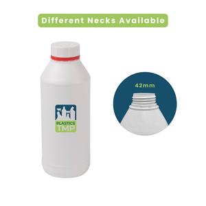 PLÁSTICOS TMP 1L HDPE Botella de plástico reciclado 42 Mm Cierre a prueba de niños Botellas vacías certificadas a granel Modelo - Product Image 5
