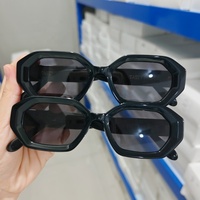 Lunettes de soleil de luxe surdimensionnées en gros, protection UV400, monture optique en acétate, forme carrée, légères, confortables, unisexe, assorties