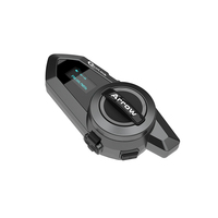 Système d'intercom en mesh pour cyclistes, communication de groupe jusqu'à 24 cyclistes sur 1500 m, avec microphone souple et rigide détachable