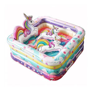 สระว่ายน้ำพีวีซีเป่าลมพร้อมธีมยูนิคอร์นแบบกำหนดเองสำหรับครอบครัวอุปกรณ์สระว่ายน้ำสำหรับเด็กทารก - Product Image 6