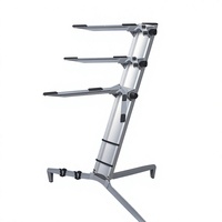Support de clavier KOOL SOUND KS-80A 1,2 m à 3 niveaux en aluminium argenté, support d'instrument de musique élégant fabriqué en Chine en promotion